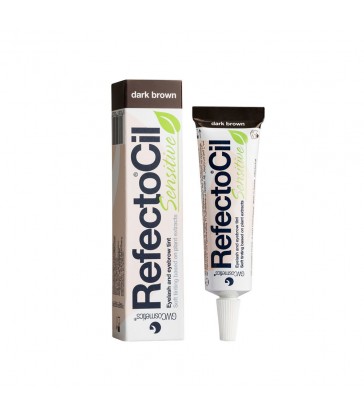 RefectoCil Sensitive dark brown– Czarna farba do koloryzacji brwi i rzęs