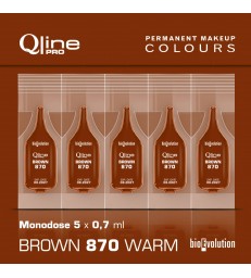 Brown 870 Warm - 0,7 ml x 5
